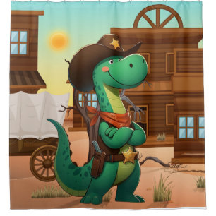Cute dinosaur sheriff/cowboy
