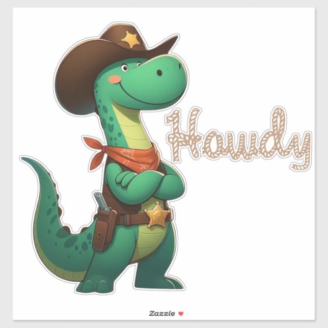 Cute dinosaur sheriff/cowboy  (Sheet)