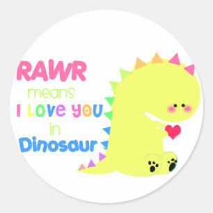 Cute Dinosaur Sticker RAWR