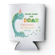 Cute Dinosaur Stomp Chomp Roar Birthday
