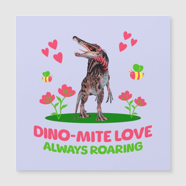 Cute Dinosaur Valentine for Kids (Front)