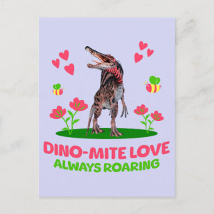 Cute Dinosaur Valentine for Kids Postcard