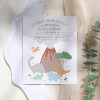 Cute Dinosaur Volcano Blast Boy Birthay Party