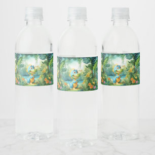 Cute Dinosaur Water Bottle Label