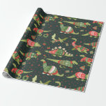 Cute Dinosaurs Christmas Sweaters Wrapping Paper<br><div class="desc">Celebrate the holidays with this Cute Dinosaurs Christmas Sweaters design. This Cute Christmas Wrapping Paper features various dinosaurs wearing festive Christmas ugly sweaters. You can customize this further by clicking on the "PERSONALIZE" button. Change the background colour if you like.</div>