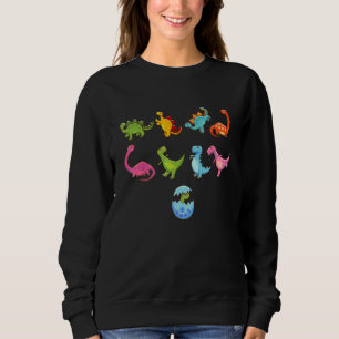 Cute Dinosaurs Illustration - Dino Collection - C Sweatshirt