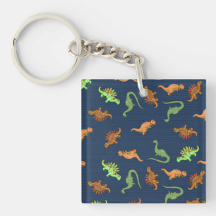 Cute Dinosaurs Pattern Keychain