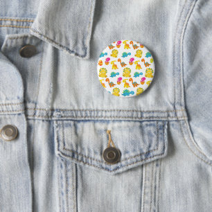 Cute Dinosaurs, Pattern Of Dinosaurs, Baby Dino 2 Inch Round Button