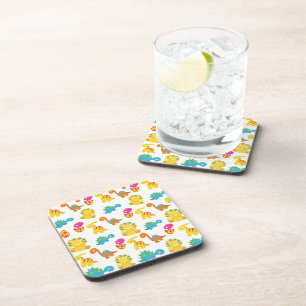 Cute Dinosaurs, Pattern Of Dinosaurs, Baby Dino Coaster