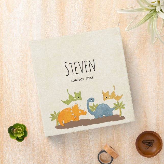 Cute Dinosaurs Prehistoric Wildlife Binder (In Situ)
