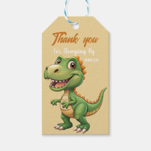 Cute Dinosaurs roar Boy Birthday party  Gift Tags