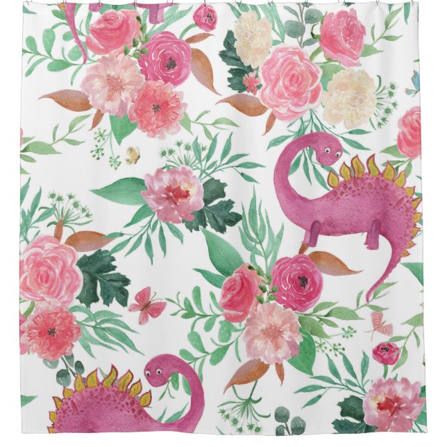 Cute Dinosaurs Vintage Floral Pattern (Front)