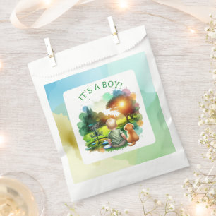 Cute Disc Golf Boy's Baby Shower   It's a Boy! Favour Bag