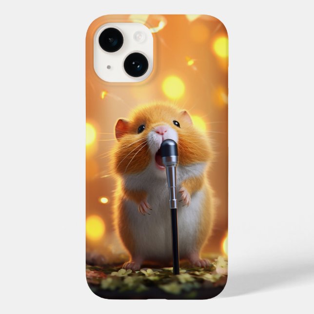 Cute Diva Hamster Case-Mate iPhone Case (Back)
