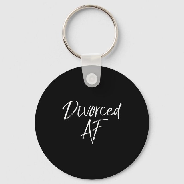 Cute Divorce Gift For Women Funny Divorcee Idea Di Keychain (Front)