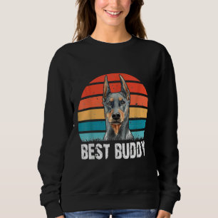 Cute Doberman Dog Lover Retro Vintage Funny Best B Sweatshirt