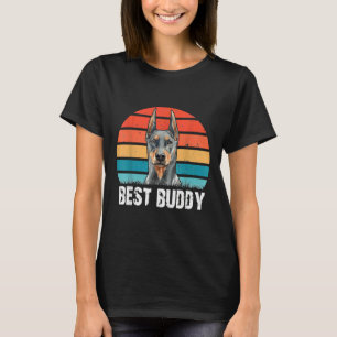 Cute Doberman Dog Lover Retro Vintage Funny Best B T-Shirt
