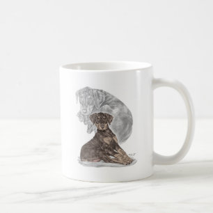 Cute Doberman Pinscher Puppy Coffee Mug