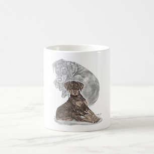 Cute Doberman Pinscher Puppy Coffee Mug