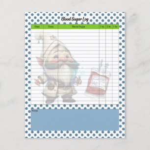 Cute Doctor Gnome Blood Sugar Log