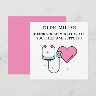 Cute Doctor Thank You Card