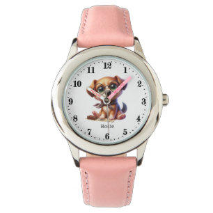 Cute Dog add name Watch
