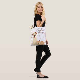 Cute Dog and Cat Design for Animal Lovers Tote Bag