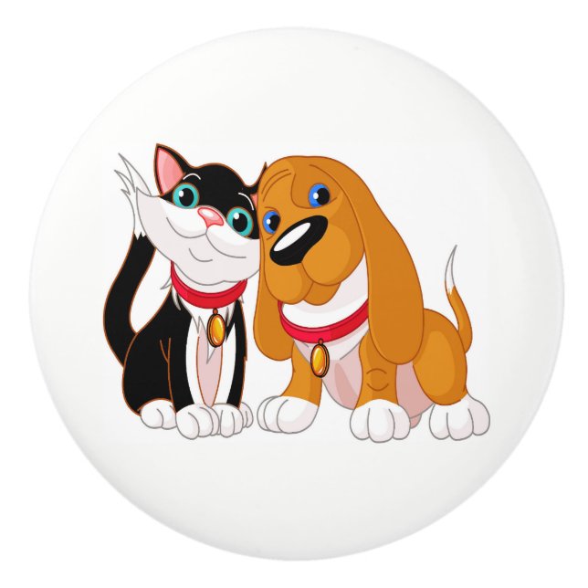 Cute Dog and Cat Knobs (Front)