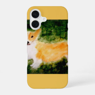 Cute Dog Art Corgi iPhone 16 Case