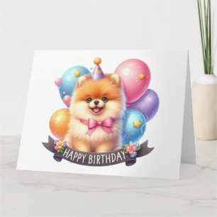 Cute Dog Birthday Card