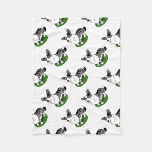 Cute dog, Blue Merle Corgi Fleece Blanket