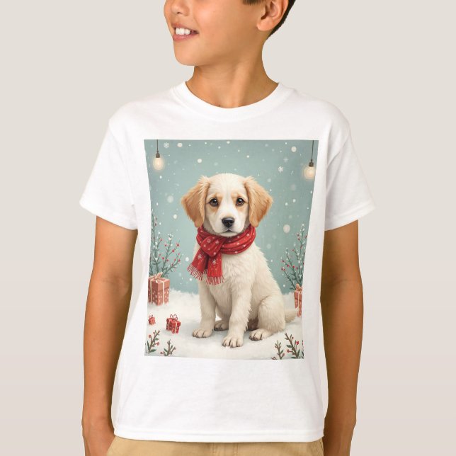 cute dog Boy's T-shirt (Front)