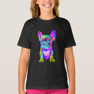 Cute Dog Breed, Coloured Bulldog French Gift T-Shirt