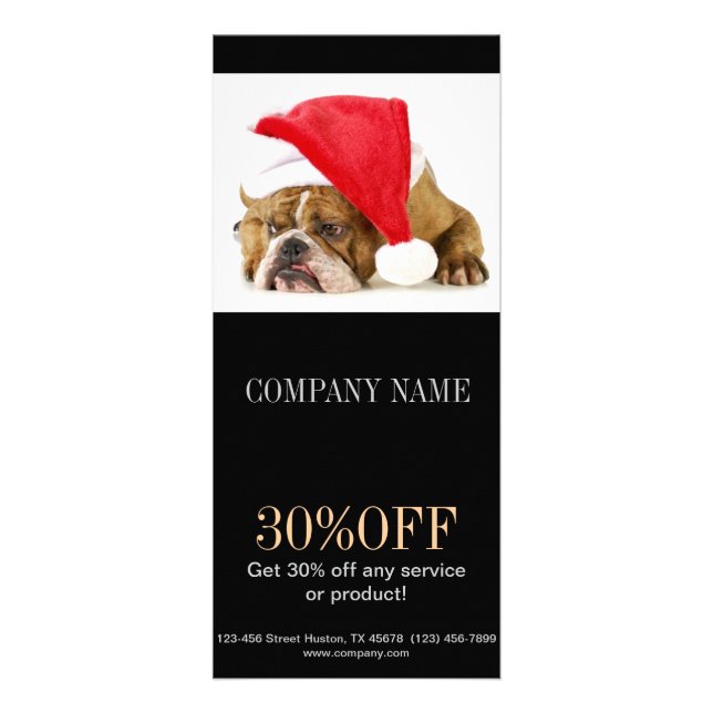 Cute dog cat pet sitter animal sitter pet groomer rack card (Front)