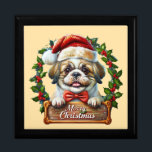 Cute Dog Christmas Ornament - Merry Christmas" Gift Box<br><div class="desc">Cute Dog Christmas Ornament - Merry Christmas</div>