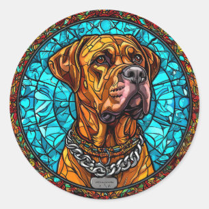 Cute Dog Classic Round Sticker