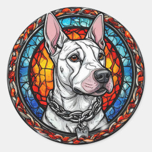 Cute Dog Classic Round Sticker