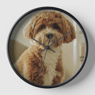 Cute dog clock