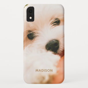 Cute Dog Close-Up custom name phone cases