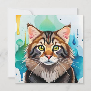 Cute dog close up mini clipboard invitation