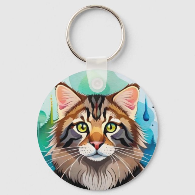 Cute dog close up mini clipboard keychain (Front)