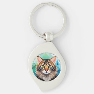Cute dog close up mini clipboard keychain