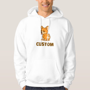 Cute Dog Corgi Custom Unisex Man/Woman Clothes Hoodie