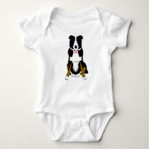 Cute dog design.  baby bodysuit