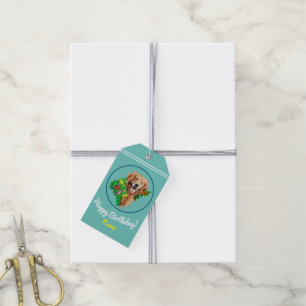 Cute Dog Dreamy Golden Retriever Gift Tags