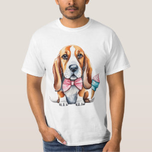 Cute dog eating ice cream T-Shirt