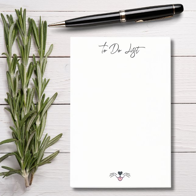 Cute dog face and Custom Name,Simple Personalized Post-it Notes (Creator Uploaded)