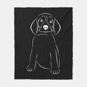 cute dog fleece blanket