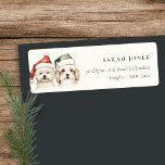 Cute Dog Furry and Bright Christmas Address<br><div class="desc">If you need any further customisation please feel free to message me on yellowfebstudio@gmail.com.</div>