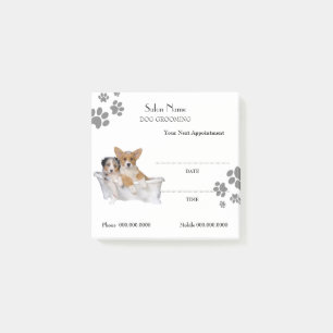 Cute dog grooming Appointment Post-it® Notes